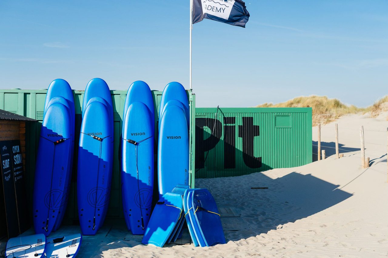 Softop surfboards bij surfschool nederland